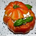 Gefüllte Ochsenherz – Tomaten mit Feta und Kräuter-Tartar