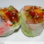 Sushi: Sushi: Sushiwraps mit Surimi – Avocado und Salat