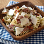 Nudelsalat mit Parmaschinken