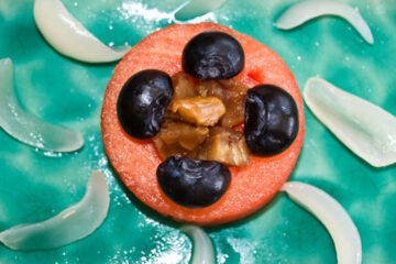 Glacierte Maroni - Ein Dessert mit Melone