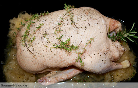 Ente auf Sauerkraut - Badische Art