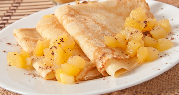 Crêpes mit Calvadosäpfeln - leckeres Crêpe-Rezept