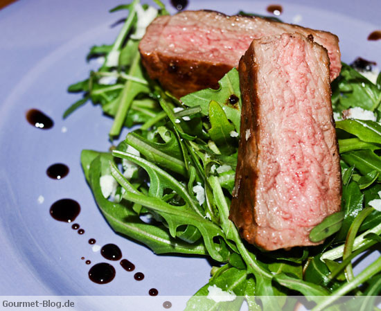 Roastbeef vom amerikanischen Weiderind mit Rucola - Balsamico ...