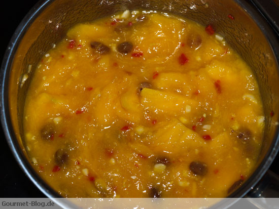 mangochutney-kochen