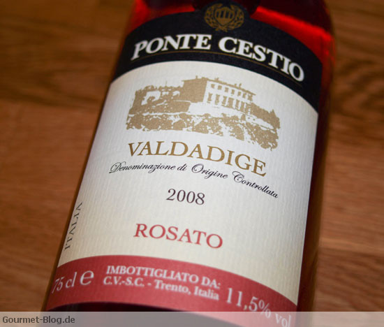 ROSATO VALDADIGE  DOC PONTE  CESTIO