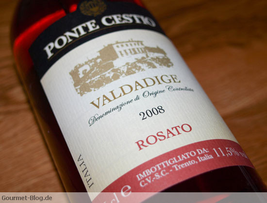 rosewein-ROSATO VALDADIGE  DOC PONTE  CESTIO