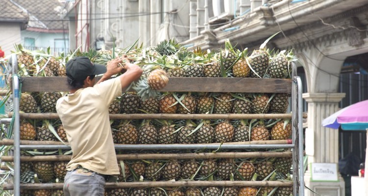 Ananas in Thailand - Hier braucht man nicht nachreifen zu lassen