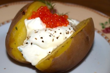 gefüllte Kartoffeln sind lecker