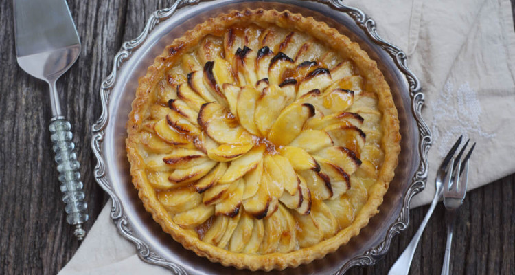 Munster-Tartelettes mit Apfel-Birnen-Scheiben