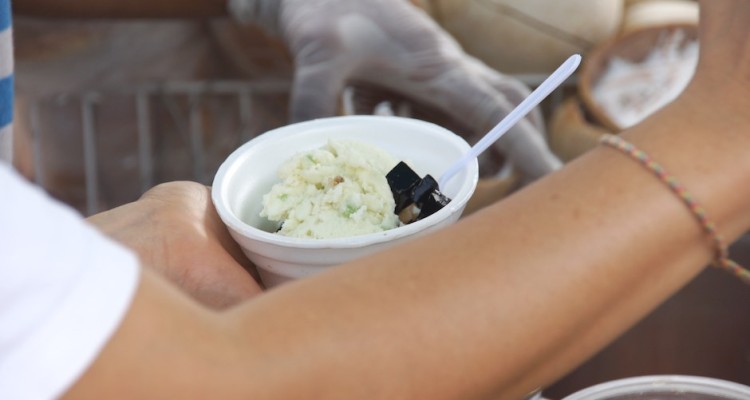 Eis selbst machen mit der Eismaschine wie dieses feine Kokoseis