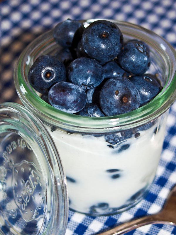 Blaubeer-Zitronen Joghurt