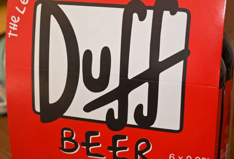 Duff-Beer ein Bier im Stile der Simpsons