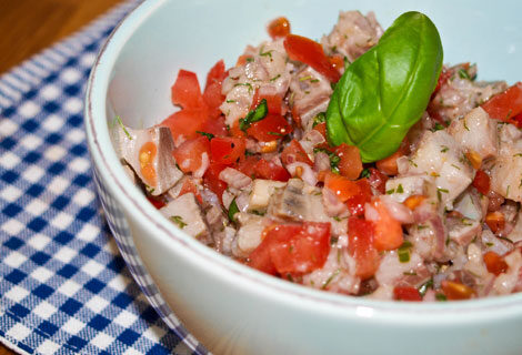 Matjessalat mit Tomaten - somemerlicher Genuss