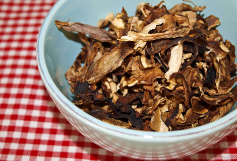 Getrocknete Pilze einweichen