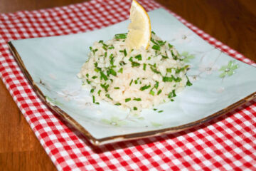 Risotto mit Schnittlauch und Parmesan