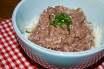 Rotwein-Risotto mit Parmesan
