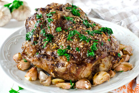 Rinderbraten mit Barolosoße - Einfach grandios mit Knoblauch
