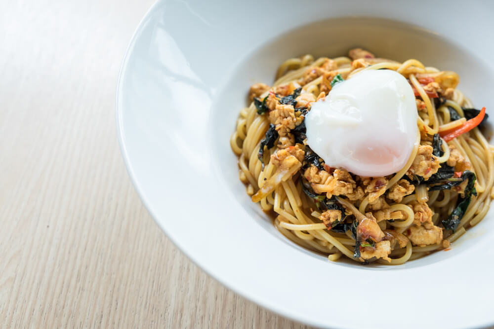 Onsen Ei perfekt für Pasta