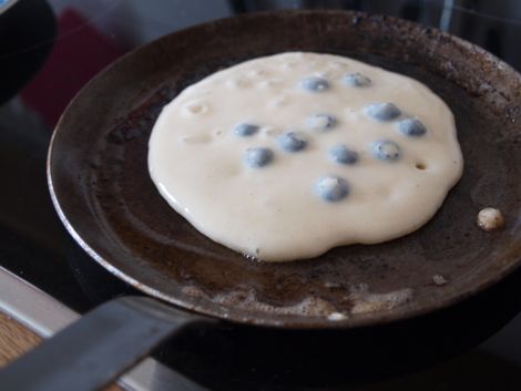 Blaubeer-Pancakes