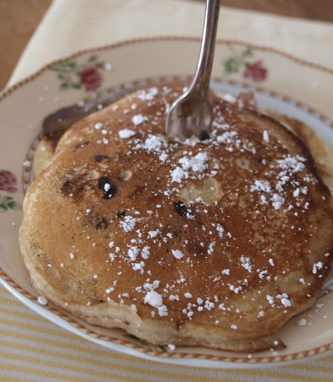 Blaubeer-Pancakes