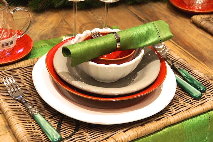 Der gedeckte Weihnachtstisch