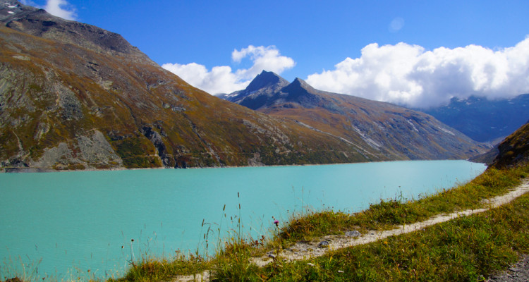 Stausee Mattmark Wanderung - Grandiose Farben