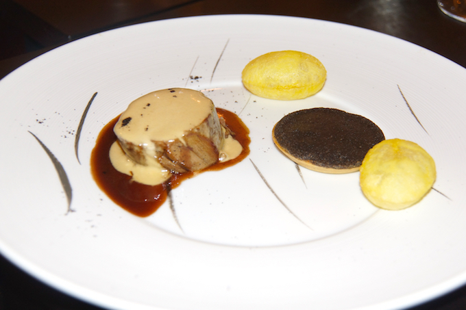 tete de veau and filet, truffle,Grand Cru Indriya from India Sauce - Emmanuel Renaut