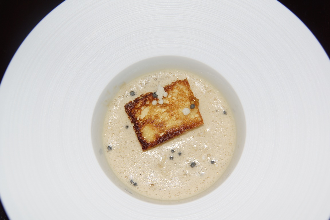 Monkfish and pike bisque,Grand Cru Indriya from India Sauce - Emmanuel Renaut