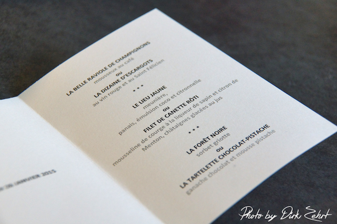 Bistro le 7 by Anne Sophie Pic - Speisekarte