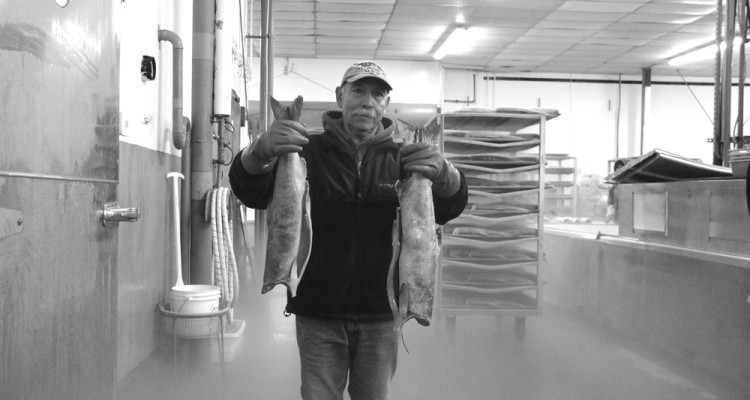 Arbeiter in der Frostabteilung in Ketchikan