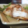 Cod in Miso mariniert und gebraten