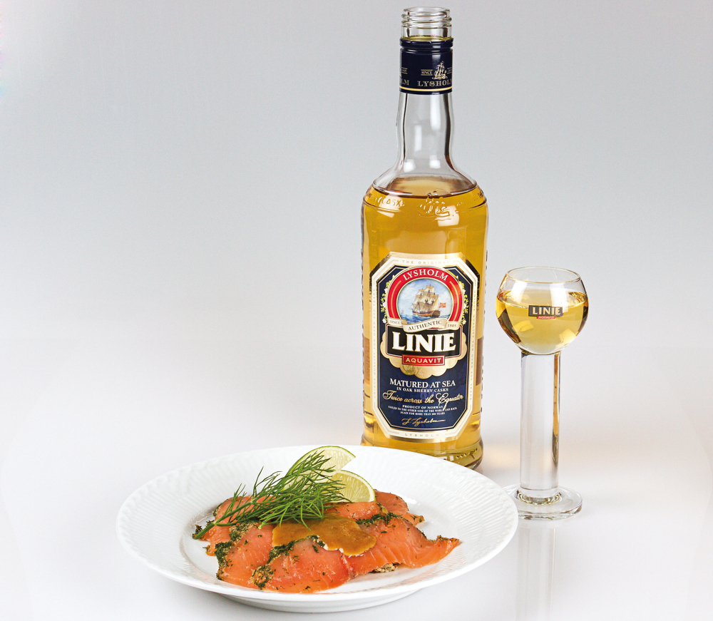 Graved Lachs mit Aquavit