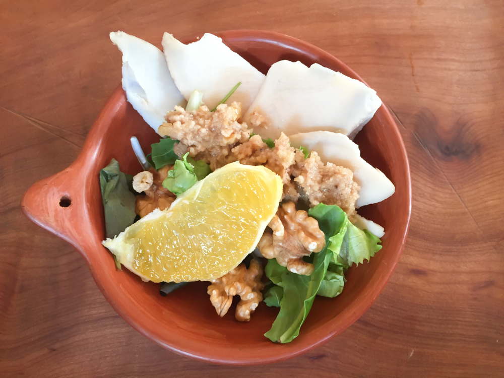 Abalone Salat mit Walnüssen