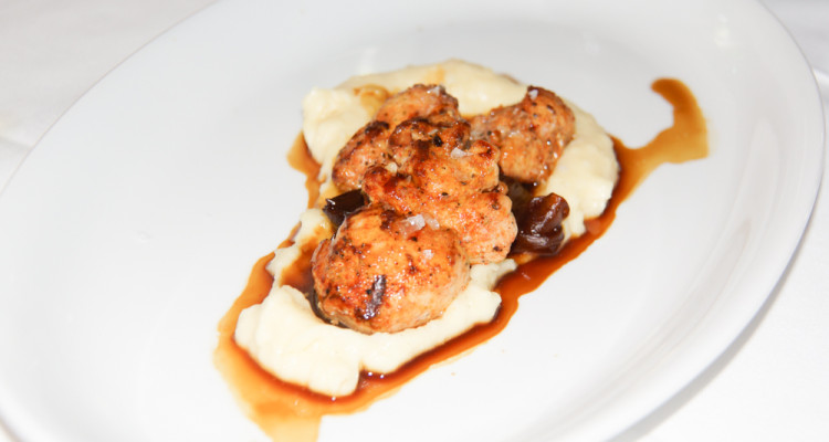 Kalbsbries mit Kartoffelstampf