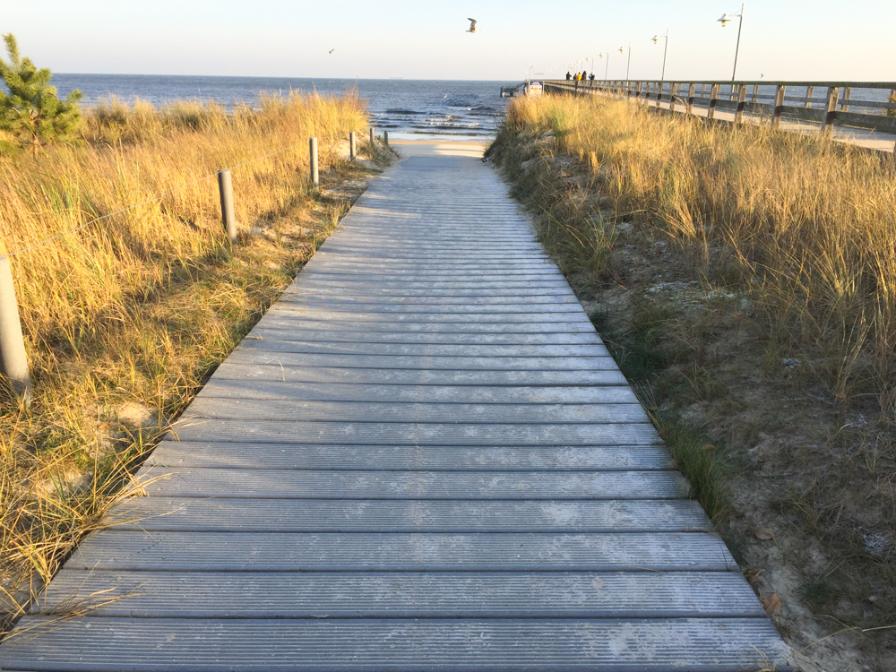 Wandern auf der Insel Usedom - Strandwandern von Trassenheide nach Ückeritz