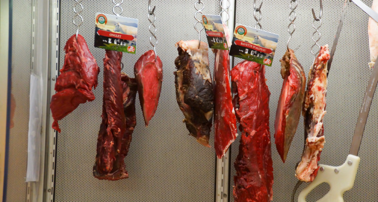 Marché de Talensac in Nantes - Abgehangenes Rind vom Besten
