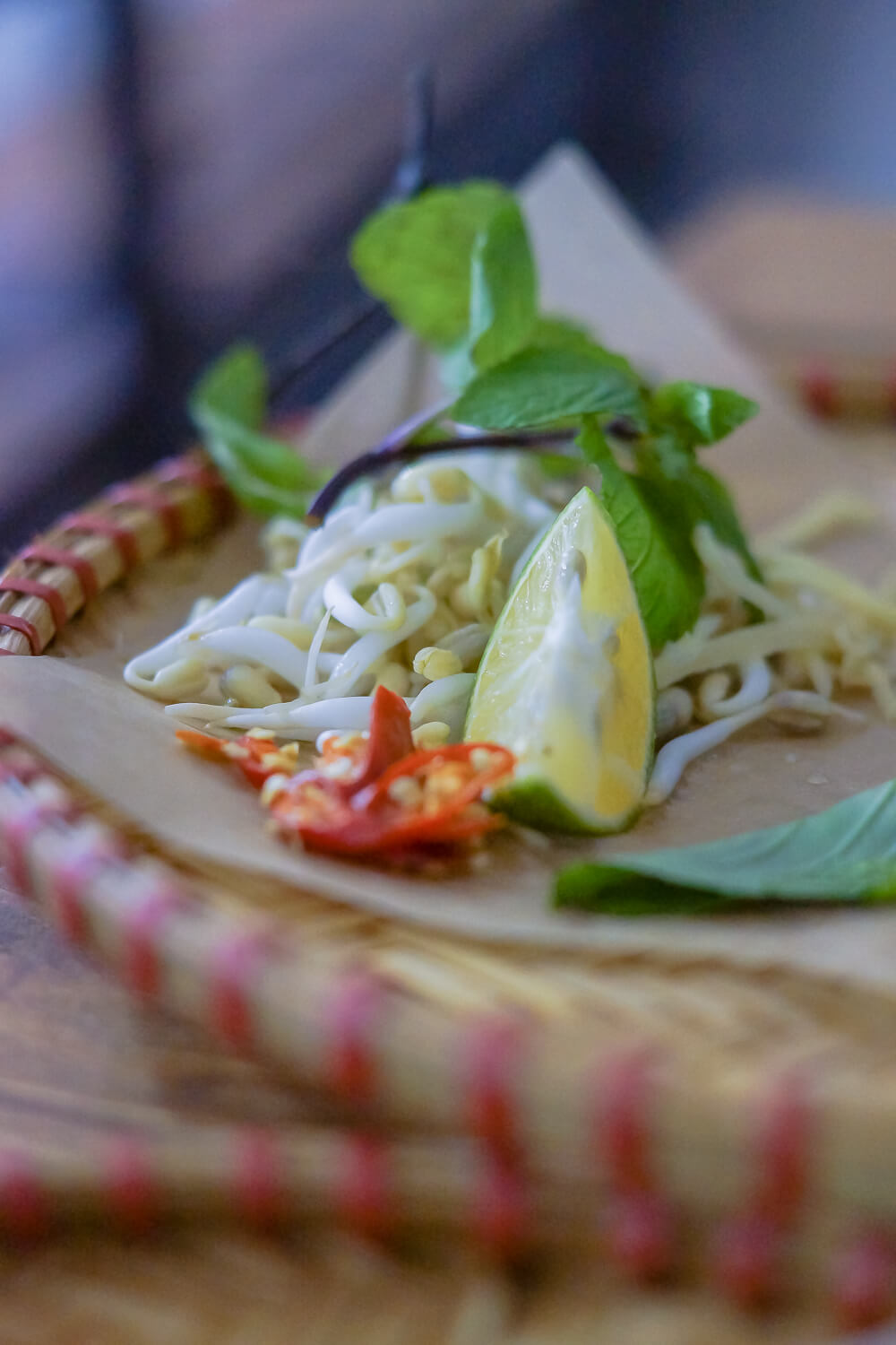 Bambussprossen und Chili für Pho