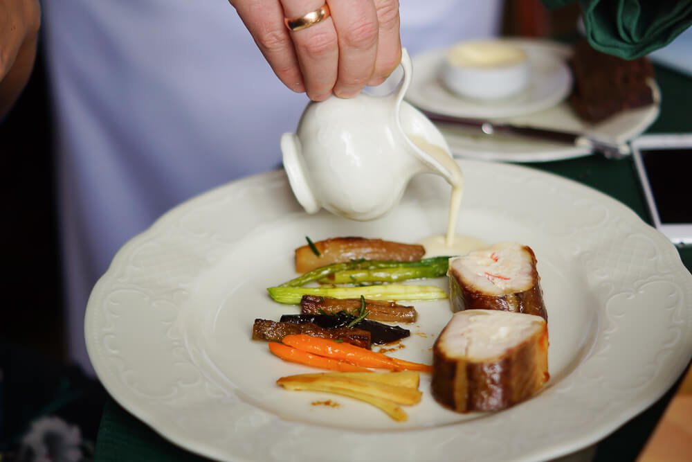 Café Pushkin, Moskau - Sterlet mit Gemüse und feiner Soße