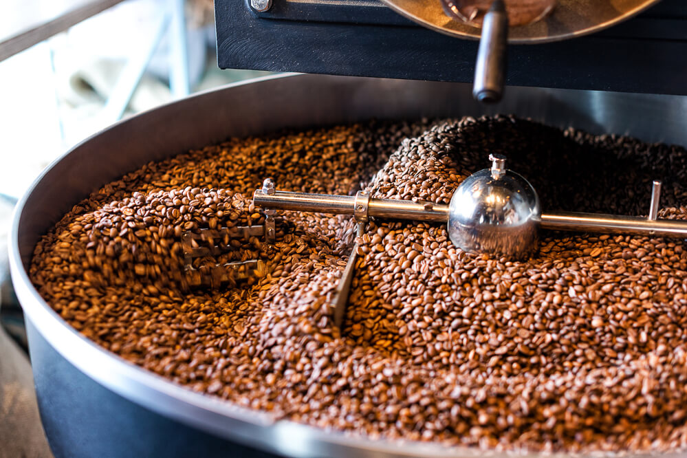 Kaffebohnen rösten