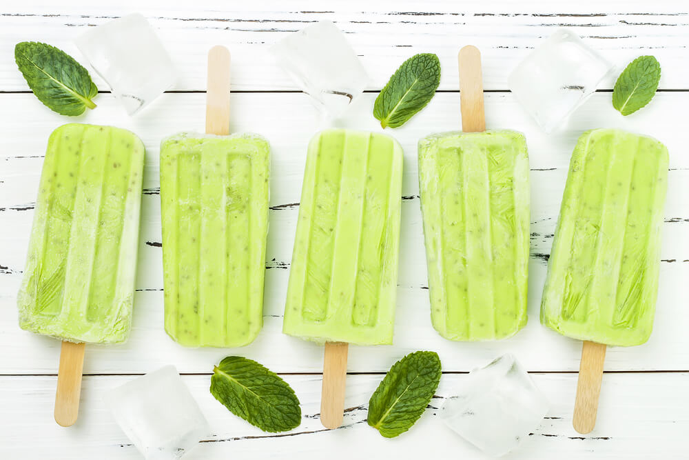 Matcha-Eiscreme - köstlich im Sommer