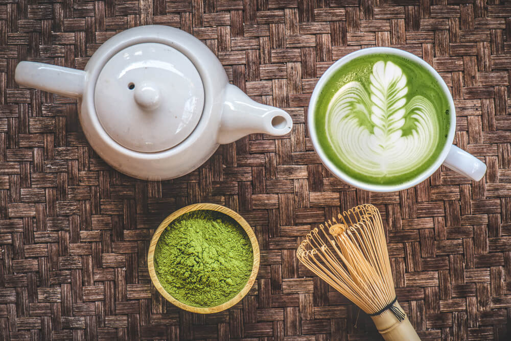 Matcha-Latte liegt im Trend