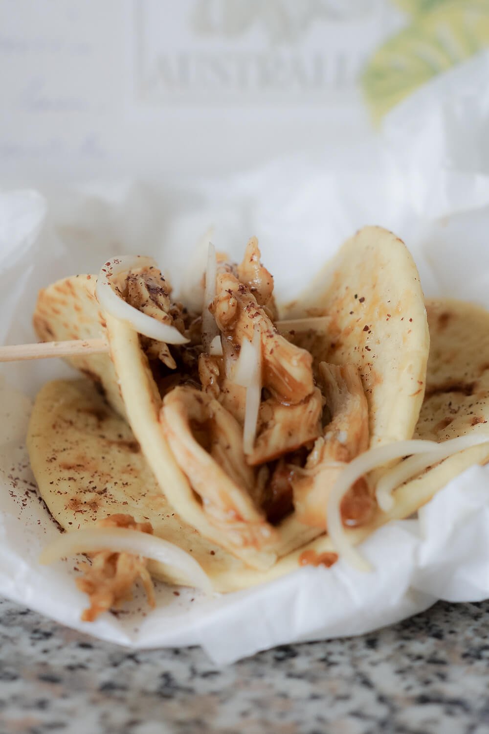 Mini-Tortillas mit Hoisin-Hähnchenbrust