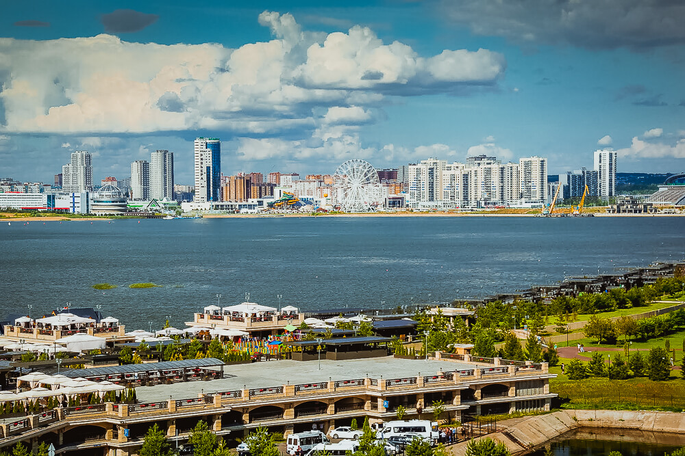 Kasan und die Wolga samt Skyline