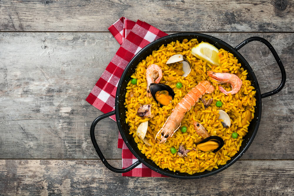 Meeresfrüchte Paella