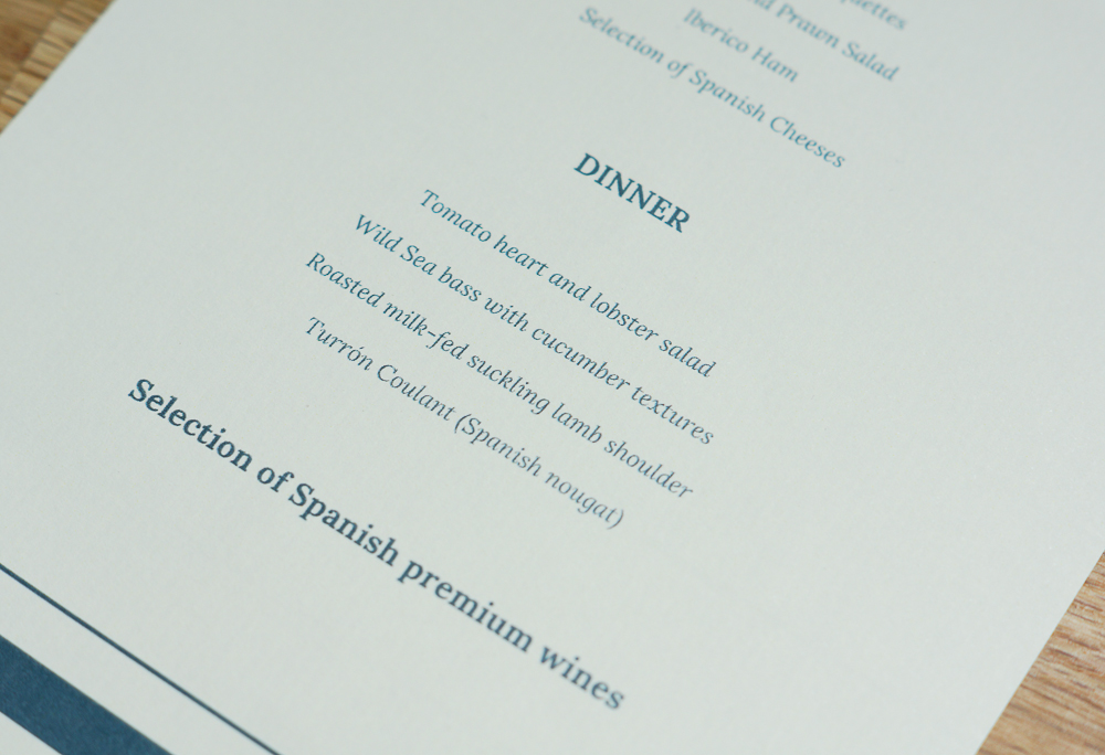 Restaurant Hispania, NH Collection Grand Sablon Brüssel Karte