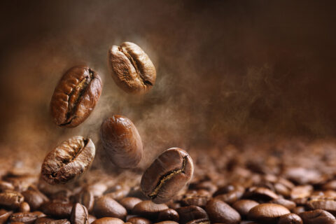 Die aromatische Kaffeebohne