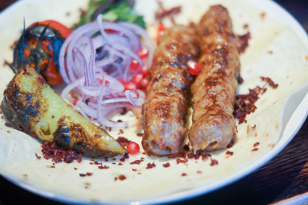 Nofar Restaurant Moskau - Lamm-Kebab vom Grill