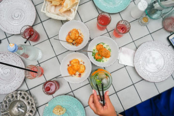 Chveni Restaurant Tiflis - Vorspeisen und Getränke