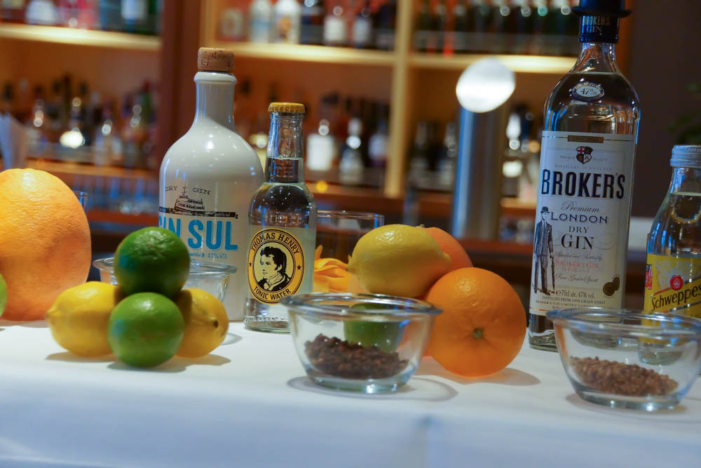 Gintasting auf der MS Europa 2