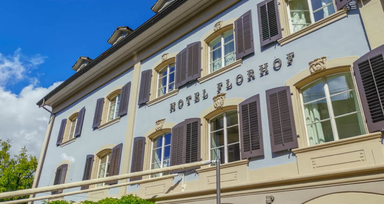 Hotel Florhof, Zürich - Ansicht vom Garten